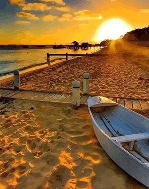 Sunset Beach Paint by Numbers (40x50cm no frame)