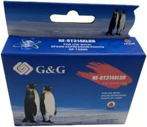 High-Yield Red Ink Cartridge For Epson 314XL T314XL820 Compatible with Epson Expression Photo XP-15000