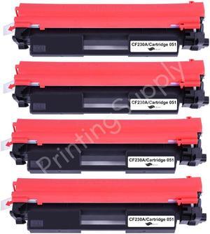 4 Pack New Toner Cartridge For HP 30A CF230A Compatible with HP LaserJet Pro M203dn 203dw MFP M227d 227fdn 227fdw 227sdn