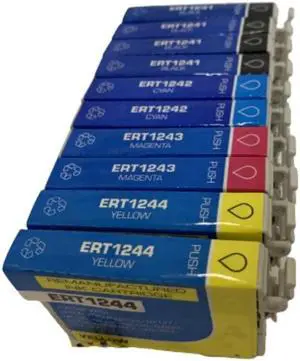 10 Pack Black Cyan Magenta Yellow Ink Cartridge For Epson 125 1251 - 1254 Compatible with Epson Stylus NX125 127 130 230 420 530 625 WorkForce 320 323 325 520