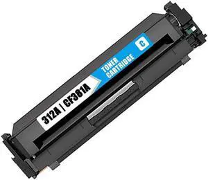 New Cyan Toner Cartridge For HP 312A CF381A Compatible with HP Color LaserJet Pro MFP M476nw MFP M476dn
