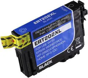 High-Yield Black Ink Cartridge With Chip Show Ink Level For Epson 202XL T202XL120 Compatible with Epson Expression XP-5100 WorkForce WF-2860