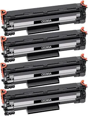 4 Pack New Toner Cartridge For HP 85A CE285A Compatible with HP LaserJet Pro 1130 1132 1134 1136 1137 1138 1139 1210 1212f 1212nf 1213nf 1214nfh 1216nfh 1217nfw 219nf Series
