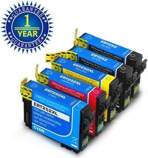 5 Pack Black Cyan Magenta Yellow Ink Cartridge For Epson 252 252XL Compatible with Epson WorkForce WF-3620 3640 7610 7620 7110 7210 7710 7720