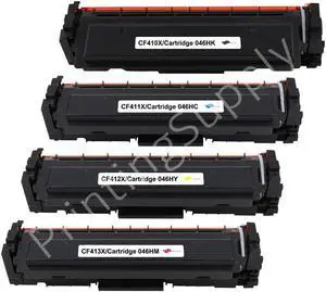 4 Pack New Black Cyan Magenta Yellow Toner Cartridge For HP 410X CF410X CF411X CF412X CF413X Compatible with HP Color LaserJet Pro M452dn 452dw 452nw 377dw 477fdn 477fdw 477fnw