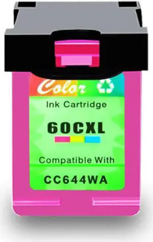 High-Yield Tri-Color Ink Cartridges For HP CC644WA 60XL Compatible Compatible With HP PhotoSmart C4600 C4610 C4635 C4640 DeskJet D1660 D2500 D2530 D2545 D2560 D2660 F4210 F4230 F4235 More