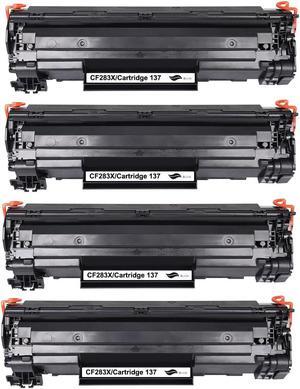 4 Pack New High-Yield Toner Cartridge For HP 83X CF283X Compatible with HP LaserJet Pro M201n M201dw M225dn M225dw M225rdn