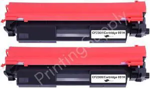 2 Pack New High-Yield Toner Cartridge For HP 051H CF230X Compatible with HP LaserJet Pro M203dn M203dw MFP M227d M227fdn M227fdw M227sdn
