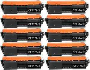 10 Pack New Toner Cartridge For HP 17A CF217A Compatible with HP LaserJet Pro M102A M102W MFP M130A M130NW M130FN M130FW