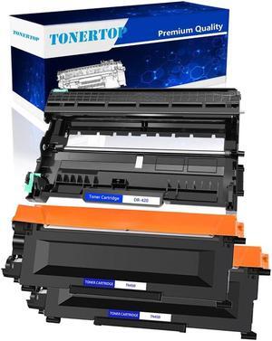 High-Yield Toner & Drum Bundle for Brother: 2 TN450 Toner Cartridges + 1 DR420 Drum - Compatible with FAX-2840 2845 2940 HL-2220 2230 2240 2240D MFC-7240 7360N 7365DN & More