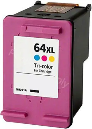 High Yield Tri-Color Ink Cartridge For HP 64XL(N9J91AN) Compatible with HP ENVY Inspire 7955e 7958e ENVY Photo 6220 6222 6230 6232 6252 6255 6258 7134 7155 7158 7164 7830 7855 7858 7864 Tango &Tango X