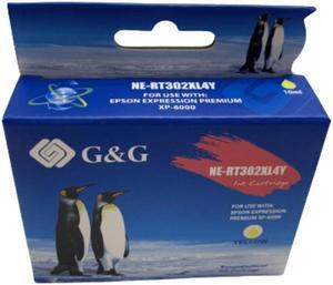 High-Yield Yellow Ink Cartridge For Epson 302XL T302XL420 Compatible with Epson Expression Premium XP-6000 XP-6100