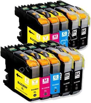 10 Pack High-Yield BK/C/M/Y Ink Cartridge For Brother LC203XL For Use With Brother MFC-J460DW, MFC-J480DW, MFC-J485DW, MFC-J885DW, MFC-J4320DW, MFC-J5620DW & More