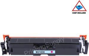 High Yield New Magenta Toner Cartridge With Chip For HP 210X W2103X Compatible For Use With HP Color LaserJet Pro 4201dn 4201dw 4301fdn 4301fdw