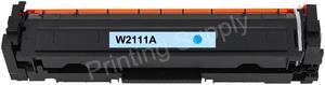 New Cyan Toner Cartridge (No Chip Included) Compatible with HP 206A W2111A for Use with HP Color LaserJet Pro M255dw M255nw MFP M282nw 283fdn 283cdw 283fd