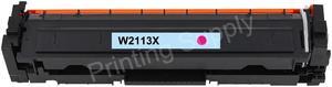 New High-Yield Magenta Toner Cartridge (No Chip Included) For HP 206X W2113X Compatible For Use With HP Color LaserJet Pro M255dw M255nw MFP M282nw 283fdn 283cdw 283fd