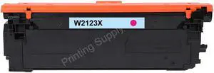 High-Yield Magenta Toner Cartridge (WITH CHIP) Compatible With HP W2123X (212X) For Use With HP Color LaserJet Enterprise M578c, M578z, M554dn, M555dn, M555x, M578dn, M578f