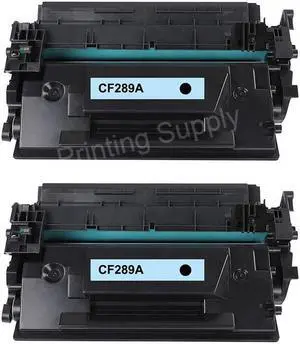 2-Pack Black Toner Cartridge with Chip for HP 89A (CF289A) Compatible with LaserJet MFP M528dn/M528f, Flow M528c/M528z, M507x/M507n/M507dn