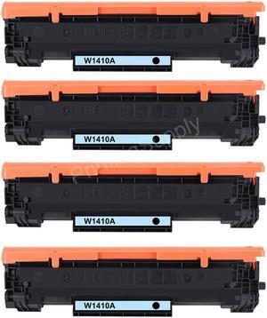 4-Pack Black Toner Cartridge for HP 141A (W1410A) Compatible with HP LaserJet M110, M110w, M111, M111w, M110a, M140, M140w, MFP M139, M139, M139w