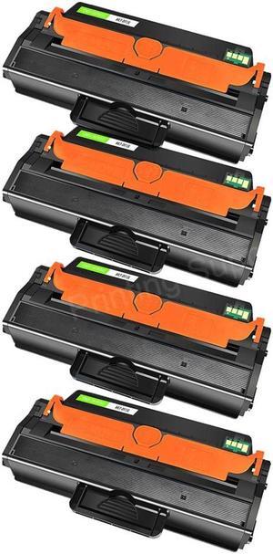 4 Pack Black Toner Cartridge for MLT-D115L D115L Compatible with Samsung SL-M2880FW SL-M2830DW SL-M2880XAC SL-M2870FW SL-M2830DW Xpress M2820 M2870 Laser Printer