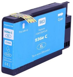 936e New High Yield Cyan ink Cartridge Compatible to HP 936e Cyan, Work with  HP OfficeJet 9110/ 9110b/9120/9120b/9120e/ 9130/9130b/ 9130e/9135e/ 9730/ 9730e