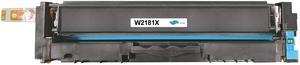 W2181X New High Yield Cyan Toner Cartridge With Chip Replace For HP W218X/W2181X, Work  With HP Color LaserJet Pro MFP 3210DW, MFP 3301cdw, MFP 3301fdw, MFP 3301sdw