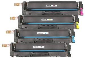 W218A 4 pack New High Yield B/C/Y/M Toner Cartridge With Chip Replace For HP W218A/W2180A/W2181A/W2182A/W2183A, Work With HP Color LaserJet Pro MFP 3201DW, MFP 3301cdw MFP 3301fdw MFP 3301sdw