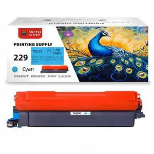 TN229 Cyan Toner Cartridge Compatible for Brother TN229, Fits for Brother HL-L3220cdw HL-L3280cdw HL-L3295cdw HL-L3300cdw HL-L8245cdw MFC-L3720cdw MFC-L3765cdw MFC-L3780cdw MFC-L8395 With Chip