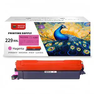 TN229XXL  Magenta Toner Cartridge Compatible for Brother TN229 XXL, Fits for Brother HL-L3220 HL-L3280cdw HL-L3295cdw HL-L3300cdw HL-L8245cdwMFC-L3720cdw MFC-L3765cdw MFC-L3780 MFC-L8395 With Chip