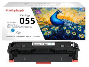 1-Pack Cyan 055 055H Toner Cartridge Compatible for Canon ImageClass MF741Cdw MF743Cdw MF745Cdw
