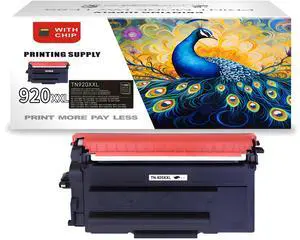 TN920XXL Black Toner Cartridge Compatible for Brother TN920 XXL, Fits for Brother HL-L6210DW HL-L6210DWT HL-L5210DN HL-L5210DW HL-L5210DWT With Chip