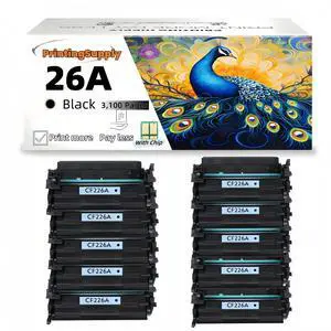 10 Pack New Compatible Toner Cartridge For HP CF226A 26A For Use With HP LaserJet Pro M402n M402dn M402dw M402d MFP M426fdw M426fdn M426dw