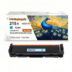 215A W2311A Cyan Compatible Toner Cartridge Compatible for HP 215A W2310A , Work with HP M155 M182 M183nw *No Chip*