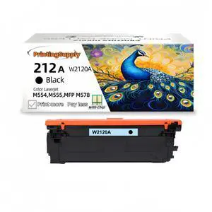 212A W2120A Black Compatible Toner Cartridge Compatible for HP 212A W2120A for HP M578c M578z  M554dn M555dn M555x M578dn M578f