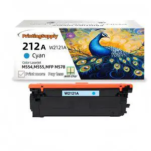 212A W2121A Cyan Compatible Toner Cartridge Compatible for HP 212A W2121A for HP M578c M578z  M554dn M555dn M555x M578dn M578f 212A W2121A Cyan Compatible Toner Cartridge Compatible for HP 212A W2121A for HP M578c M578z  M554dn M555dn M555x M578dn M578f