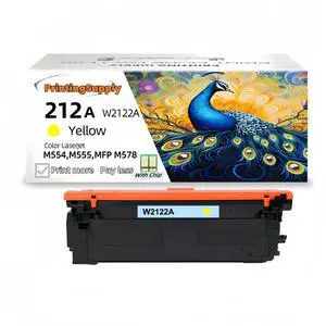212A W2122A Yellow Compatible Toner Cartridge Compatible for HP 212A W2122A for HP M578c M578z  M554dn M555dn M555x M578dn M578f