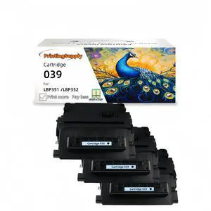3 Pack 039 Black Toner Cartridge Compatible for Canon Cartridge 039, Fits for Canon imageCLASS LBP351 LBP352 Printer