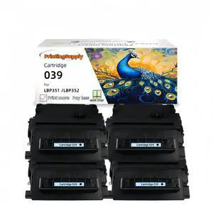 4 Pack 039 Black Toner Cartridge Compatible for Canon Cartridge 039, Fits for Canon imageCLASS LBP351 LBP352 Printer