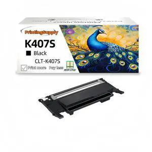 1 Pack CLT-K407S Black Toner Cartridge Compatible for Samsung CLT-K407S CLP320 CLP325 CLX3180 CLX3185 CLP326