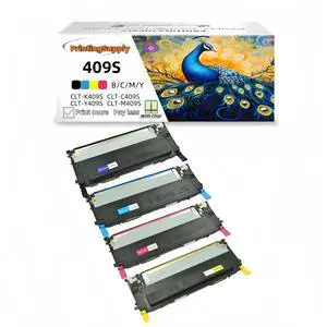 4 Pack BKCMY CLT-K409S CLT-C409S CLT-M409S CLT-Y409S Toner Cartridge Compatible for Samsung CLP-310 CLP-310n CLP-315 CLP-315w CLP-3170 CLX-3170n CLX-3170fn CLX-3175 CLX-3175n CLX-3175fn CLX-3175fw