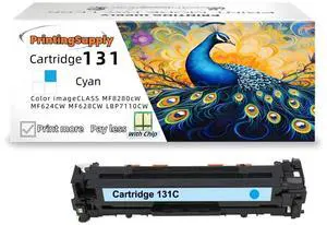 131 Cyan Toner Cartridge Compatible For Canon 131 / 6271B001AA Work with Canon ImageClass LBP-7100CN LBP-7110CW MF8280 MF8230CN MF8280CW MF624Cw MF628Cw