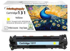 131 Yellow Toner Cartridge Compatible For Canon 131 / 6270B001AA Work with Canon ImageClass LBP-7100CN LBP-7110CW MF8280 MF8230CN MF8280CW MF624Cw MF628Cw