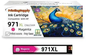 1 Pack 971XL Magenta Ink Cartridge Replacement for HP 971 XL Ink Tank for Officejet Pro X451dw X451dn X476dw X476dn X576dw X551dw Printers Ink 1 Pack 971XL Magenta Ink Cartridge Replacement for HP 971 XL Ink Tank for Officejet Pro X451dw X451dn X476dw X476dn X576dw X551dw Printers Ink