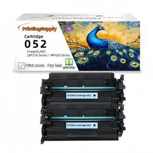 2 Pack 052 High-Quality Black Toner Cartridge for Canon 052 - Fits Canon LBP-212dw 214dw 215dw 215x MF424dw MF426dw