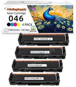 4 Pack High-Quality BKCMY Toner Cartridge Compatible for Canon 046 - Fits Canon MF731Cdw 735Cdw 733Cdw LBP-654Cdw LBP-653Cdw 654Cx MF732Cdw 734Cdw 735Cx