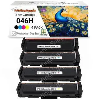 046H High-Yield  BKCMY Toner Cartridge for Canon 046H - Fits Canon LBP654CFW MF731CDW MF733CDW MF735CDW