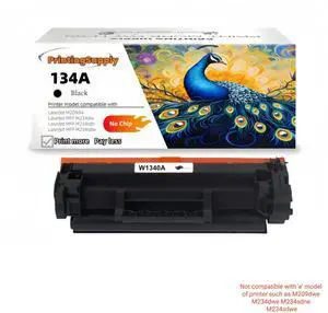 134A Compatible Toner Cartridge Replacement for HP 134A (W1340A) *No Chip* Black, High-Quality Print, Works with LaserJet M209 Series / MFP M234 Series 134A Compatible Toner Cartridge Replacement for HP 134A (W1340A) *No Chip* Black, High-Quality Print, Works with LaserJet M209 Series / MFP M234 Series