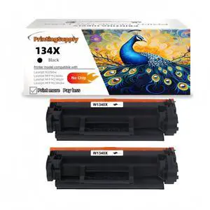 2 Pack 134X Compatible Toner Cartridge Replacement for HP 134X W1340X *No Chip* Black, High-Yield Print, Works with HP LaserJet M209dw MFP M234dw M234sdn M234sdw 2 Pack 134X Compatible Toner Cartridge Replacement for HP 134X W1340X *No Chip* Black, High-Yield Print, Works with HP LaserJet M209dw MFP M234dw M234sdn M234sdw