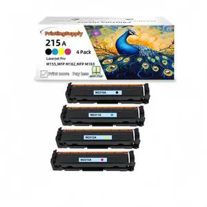215A W2310A W2311A W2312A W2313A 4 Pack BKCMY Compatible Toner Cartridge Compatible for HP 215A W2310A W2311A W2312A W2313A , Work with HP M155 M182 M183nw *With Chip* Black/Cyan/Magenta/Yellow 215A W2310A W2311A W2312A W2313A 4 Pack BKCMY Compatible Toner Cartridge Compatible for HP 215A W2310A W2311A W2312A W2313A , Work with HP M155 M182 M183nw *With Chip* Black/Cyan/Magenta/Yellow