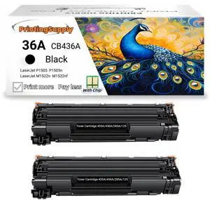 2 Pack New Toner Cartridge For HP 36A CB436A Compatible with HP LaserJet Pro M1120MFP M1120n MFP M1522n M1522n MFP M1522nf M1522nf MFP P1505 P1505n 2 Pack New Toner Cartridge For HP 36A CB436A Compatible with HP LaserJet Pro M1120MFP M1120n MFP M1522n M1522n MFP M1522nf M1522nf MFP P1505 P1505n
